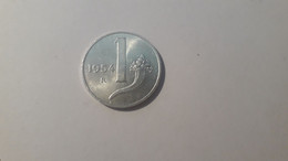 MIX1 REPUBBLICA ITALIANA 1954 LIRE 1 CORNUCOPIA IN SPL - 1 Lira