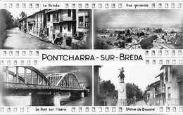 Souvenir De PONTCHARRA-sur-BREDA (Isère) - Vues Multiples - Philatélie Cachet En Pointillés Les Mollettes, Savoie - Pontcharra