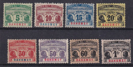 Dahomey Taxe N°1/8 - Neuf * Avec Charnière - TB - Unused Stamps