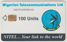 NIGERIA - Earth Station, CN: 1NAIFIA / Normal Zero: "0", 100 U, Used - Nigeria