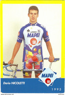 DARIO NICOLETTI GROUPE MAPEI 1995 TBE - Cyclisme