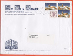 BELGIO - BELGIE - BELGIQUE - 2004 - 3,25F + 3 X 0,41€ Christmas - Big Envelope - Viaggiata Da Brussels Per Brussels - Briefe U. Dokumente