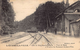Carte Postale Ancienne Dept 78 - Etang La Ville Gare De Saint Nom La Breteche - Flins Sur Seine