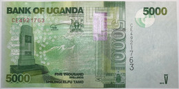 Ouganda - 5000 Shillings - 2019 - PICK 51f - NEUF - Ouganda