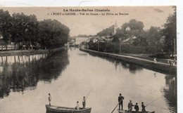 PORT SUR SAONE VUE DU BASSIN LA PECHE AU BROCHET 1911 TBE - Port-sur-Saône