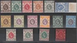 537 Hong Kong  1912-16 - Effige Di Giorgio V N. 99/117+107A+109a. Cat. € 3040,00. MH - Ongebruikt