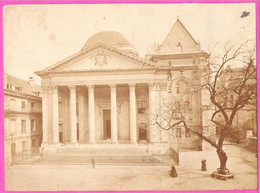 Grande Photo Albuminé De La Cathédrale St Pierre De Genève Vers 1880 - Anciennes (Av. 1900)