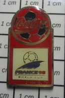 513a Pin's Pins / Beau Et Rare / COCA-COLA / FOOTBALL FRANCE 98 WORLD CUP - Coca-Cola