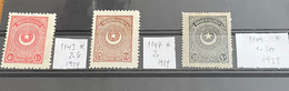 1923/24 Star Crescent Stamps MH Isfila 1109,1143,1147 - Nuevos