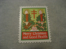 1925 Christmas Health TB Tuberculose Vignette Seal Label Poster Stamp USA - Sin Clasificación