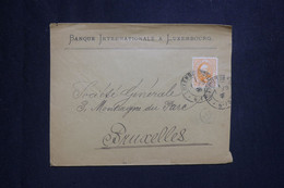 LUXEMBOURG - Enveloppe Commerciale De Luxembourg Pour Bruxelles En 1898 - L 132647 - 1891 Adolphe Front Side