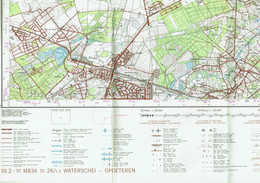 Institut Géographique Militaire Be - "WATERSCHEI-OPOETEREN" - N° 26/1-2 - Edition: 1973 - Echelle 1/25.000 - Cartes Topographiques