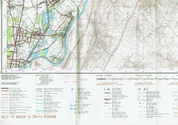 Institut Géographique Militaire Be - "REKEM" - N° 26/7-8 - Edition: 1973 - Echelle 1/25.000 - Cartes Topographiques