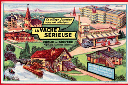 Buvard La Vache Sérieuse. - Leche