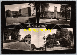 Aurich - S/w Mehrbildkarte 6 - Aurich