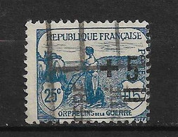 FRANCE N°165 "ORPHELINS DE GUERRE" - Oblitérés