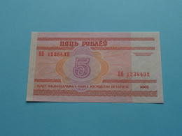 5 Rublei > BELARUS () 2000 ( For Grade See SCANS ) UNC ! - Bielorussia