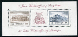 AUSTRIA  2005 Theatres Reopening Anniversary Block MNH / **..  Michel Block 30 - Blocs & Feuillets