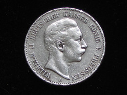 ALLEMAGNE - 2 Zwei Mark 1900 A - Wilhelm II Deutscher Kaiser Konig V Preussen  ***** EN ACHAT IMMEDIAT ***** - 2, 3 & 5 Mark Silver