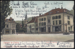 CPA - (Suisse) Souvenir De Fleurier - Place Du Marché - Fleurier