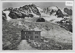 Tschiervahütte Mit Piz Bernina U. Mte. Di Scerscen - Tschierv