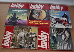 KONVOLUT ZEITSCHRIFT HOBBY Magazin Der Technik (5 Stück), Nr. 1/6/22/25 Ausgabe 1970 + Nr.7 Ausgabe 1971 Österreichi ... - Original Editions