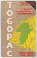 TOGO - Togopac 2 (chip On Reverse), CN: From 00074040 To 00115803, 100 U , Used - Togo