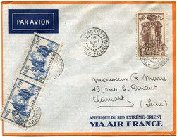 GUINEE FRANCAISE LETTRE PAR AVION DEPART CONAKRY 18 MAI 37 GUINEE-FRANCAISE POUR LA FRANCE - Lettres & Documents