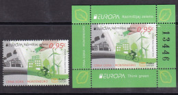 Montenegro 2016 Europa CEPT Think GREEN Environment Bicycle, Stamp + Block MNH - 2016