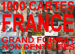 1000 Cartes Postales Semi-modernes Grand Format Non Dentelées De France - 500 Postcards Min.