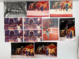 Cirque - Lot De 11 Photos Dompteur/Dresseur Singes  - Circus - Célébrités