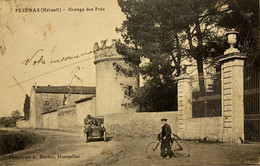 Pézenas - Route Et Lieu Dit Grange Des Prés - Chateau ? - Voiture Auto Ancienne - Pezenas