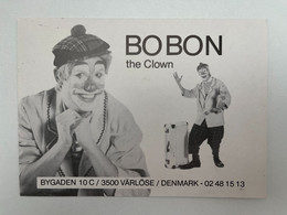 Cirque - Clown - Flyer BOBON LE CLOWN Denmark - Circus - Personalidades Famosas