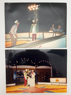 Cirque - Clown - Lot De 2 Photos Duo Clowns GLORIA'S - Circus - Famous People