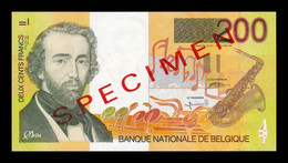 Bélgica Belgium 200 Francs ND (1995) Pick 148s Specimen SC UNC - Sonstige & Ohne Zuordnung