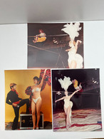 Cirque - Clown & Acrobate - Lot De 3 Photos Claudio ZAVATTA - Circus - Personalidades Famosas