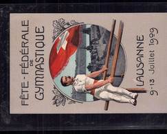 Schweiz Ganzsache - Offizielle Festpostkarte : Lausanne 1909 Fete De Gymnastique - Unclassified