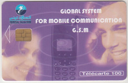 TUNISIA - Global System For Mobile Communication, Tirage 100.000 , 01/01, 100 U , Used - Tunesië