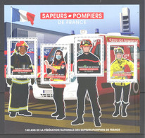 France Bloc Oblitéré "Sapeurs-pompiers De France" (cachet Rond) - Oblitérés