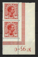 DENMARK....." 1913.."....10ore. X MARGINAL  RED PAIR .....MNH.... - Unused Stamps