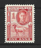 SOMALILAND Pro.....KING GEORGE VI...(1936-52..)...." 1942...".....1a......SG106..........MH... - Somaliland (Protectorate ...-1959)