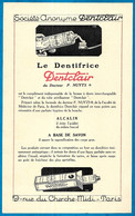 Prospectus Publicitaire LE DENTIFRICE DENTCLAIR Du Docteur P. NUYTS - Publicités