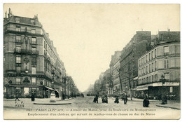 75 : PARIS (XVeme) : AVENUE DU MAINE, PRIS DU BOULEVARD DU MONTPARNASSE... - Arrondissement: 15