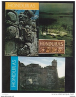 LOT 3 Postcards Of HONDURAS Venus Mask Masque, Fuerte De San Ferando, Lago De Yojoa - Honduras