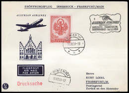 1959, Österreich, ANK 25, Brief - Oblitérations Mécaniques