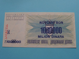 1 000 000 Milion Dinara ( DK64582316 / DC ) Bosne I Hercegovine - 10-XI-1993 ( Voir / See > Scans ) UNC ! - Bosnien-Herzegowina