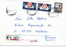 61512 - Italien - 1993 - 4000L. MiF A R-Bf POMBIA -> Deutschland, Rs Klappe Fehlt - 1991-00: Poststempel