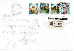 61513 - Italien - 1994 - 3000L. MiF A R-Bf MACCAGNO -> Deutschland - 1991-00: Poststempel