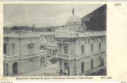 EQUATEUR ECUADOR EXPOSICION NACIONAL DE QUITO 1909 PABELLONES PERUANO Y COLOMBIANO - Ecuador