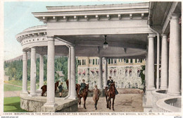 MOUNTING IN THE PORTE COCHERE AT THE MOUNT WASHINGTON BRETTON WOODS WHITE MOUNTAINS NH 1910 - White Mountains